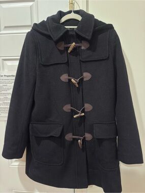 Ralph Lauren Women’s navy wool Hooded Toggle Coat
